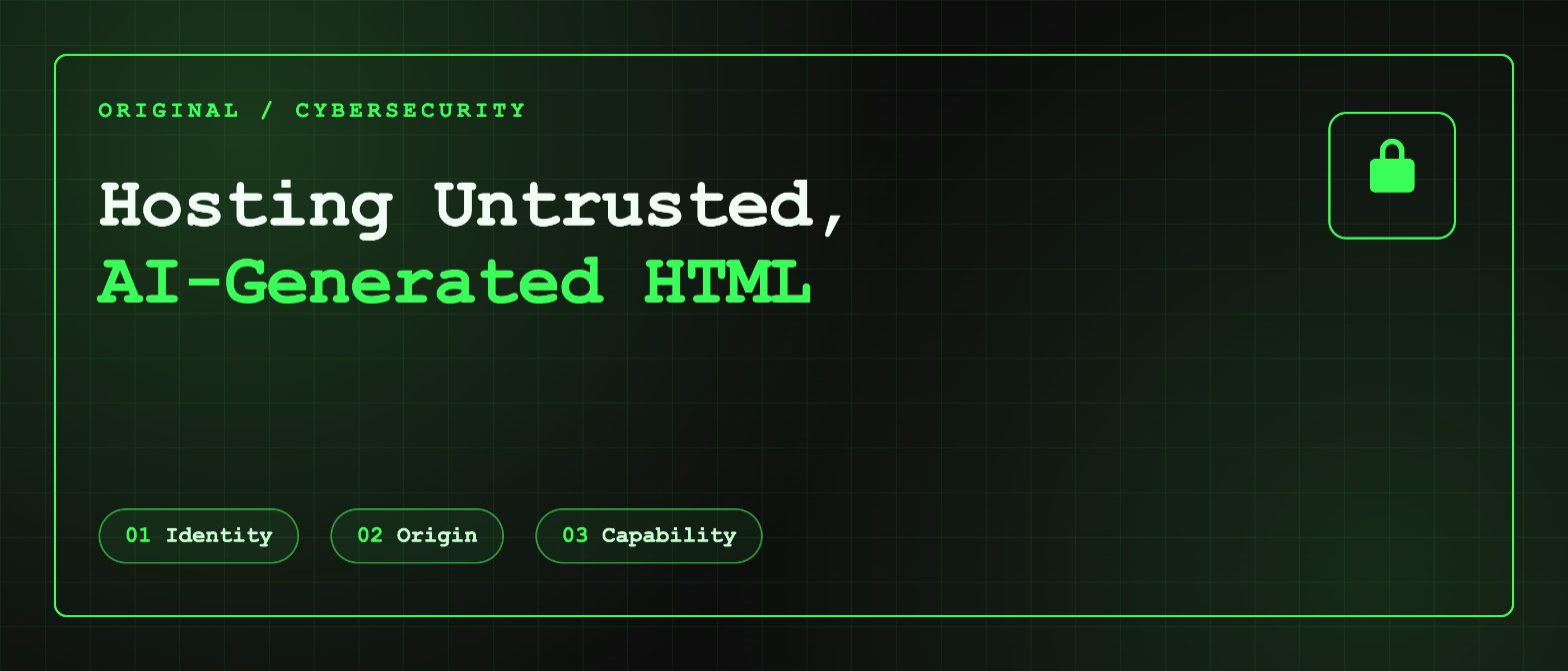 Три рубежа безопасности для хостинга HTML от AI
